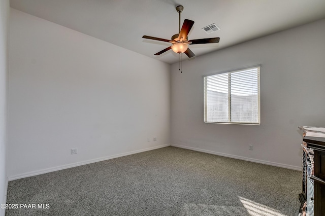 unfurnished room with carpet floors