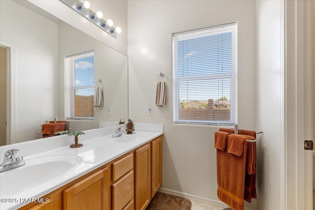 12912 E Santiago St, Dewey-Humboldt, AZ 86327 - full bathroom featuring double vanity and plenty of natural light