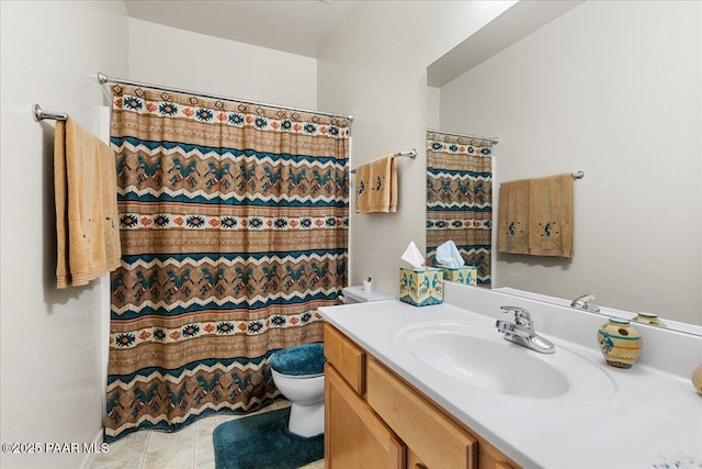 12912 E Santiago St, Dewey-Humboldt, AZ 86327 - bathroom with vanity and curtained shower