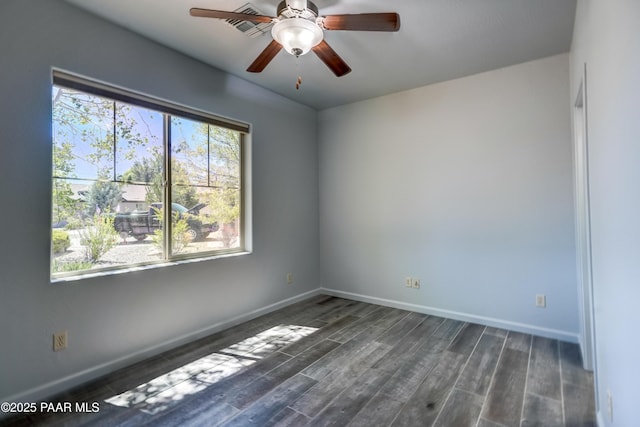 7506 E Roaring Canyon Rd, Prescott Valley, AZ 86315 - unfurnished room featuring a ceiling fan and wood finished floors