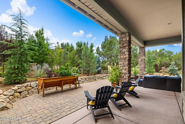 view of patio / terrace with outdoor lounge area