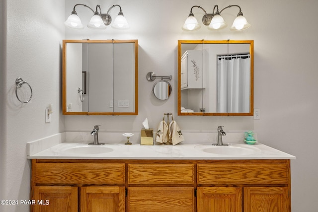 bathroom featuring vanity