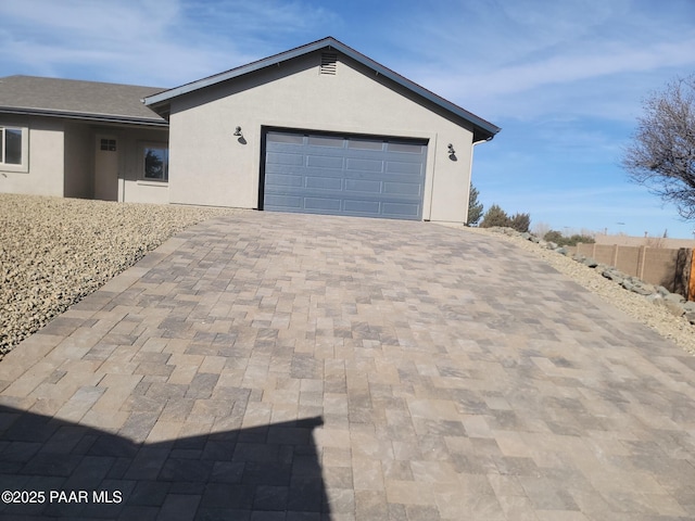 view of front of home featuring a garage