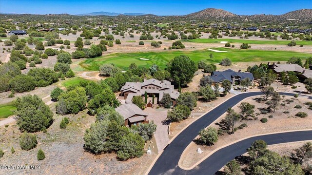 15345 N Badlands Cir, Prescott, AZ 86305 - aerial overview of property's location featuring a golf course and nearby suburban area