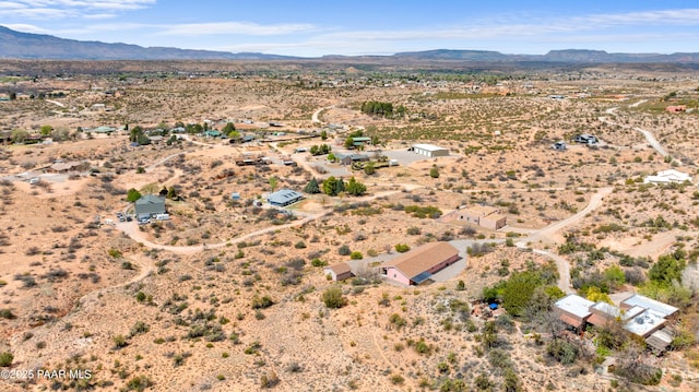 1980 S Koch Ranch Rd, Cornville, AZ 86325 - birds eye view of property with a mountain view and view of desert