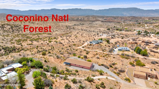 1980 S Koch Ranch Rd, Cornville, AZ 86325 - aerial view with a mountain view and a desert view