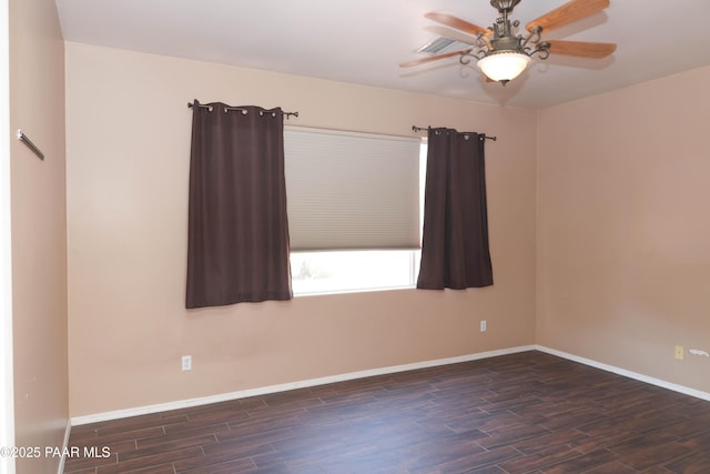 6265 E Distant View Ct, Cornville, AZ 86325 - unfurnished room with wood finished floors and ceiling fan