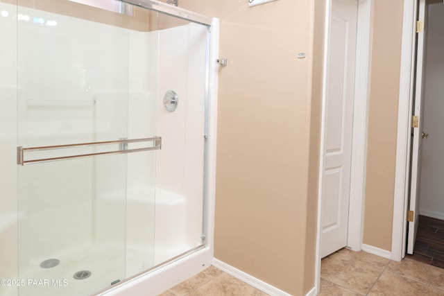 6265 E Distant View Ct, Cornville, AZ 86325 - bathroom with a stall shower and tile patterned floors