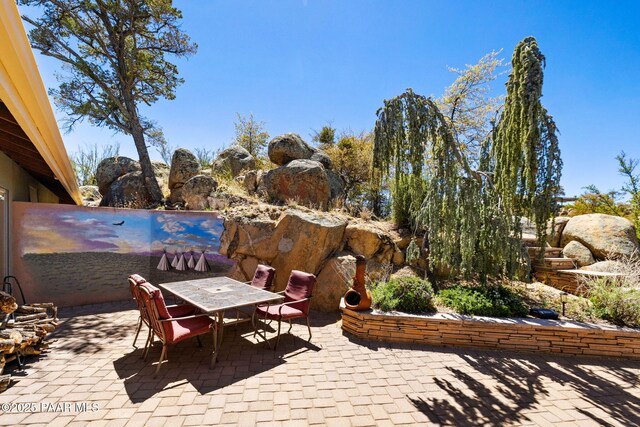 view of patio / terrace with outdoor dining area