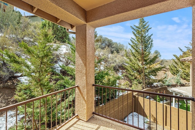 view of balcony