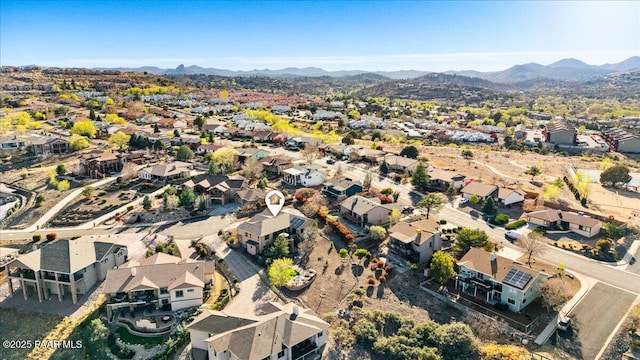 3000 Noble Star Dr, Prescott, AZ 86301 - bird's eye view featuring a residential view and a mountain view