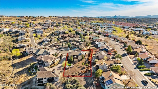 3000 Noble Star Dr, Prescott, AZ 86301 - bird's eye view featuring a mountain view and a residential view