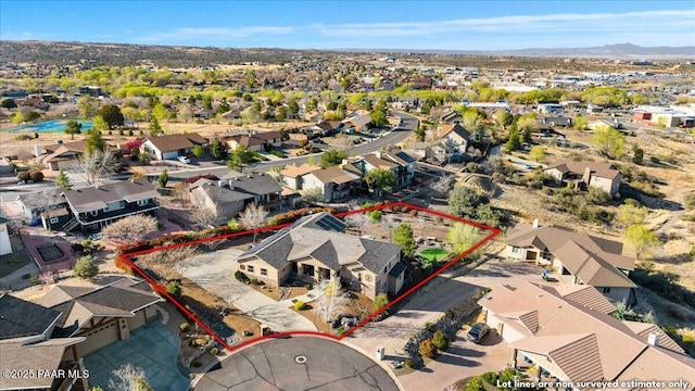 3000 Noble Star Dr, Prescott, AZ 86301 - drone / aerial view featuring a residential view
