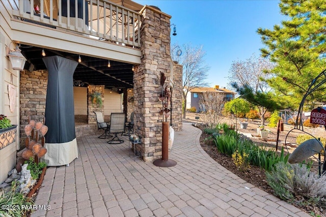 3000 Noble Star Dr, Prescott, AZ 86301 - view of patio featuring outdoor dining space and a balcony