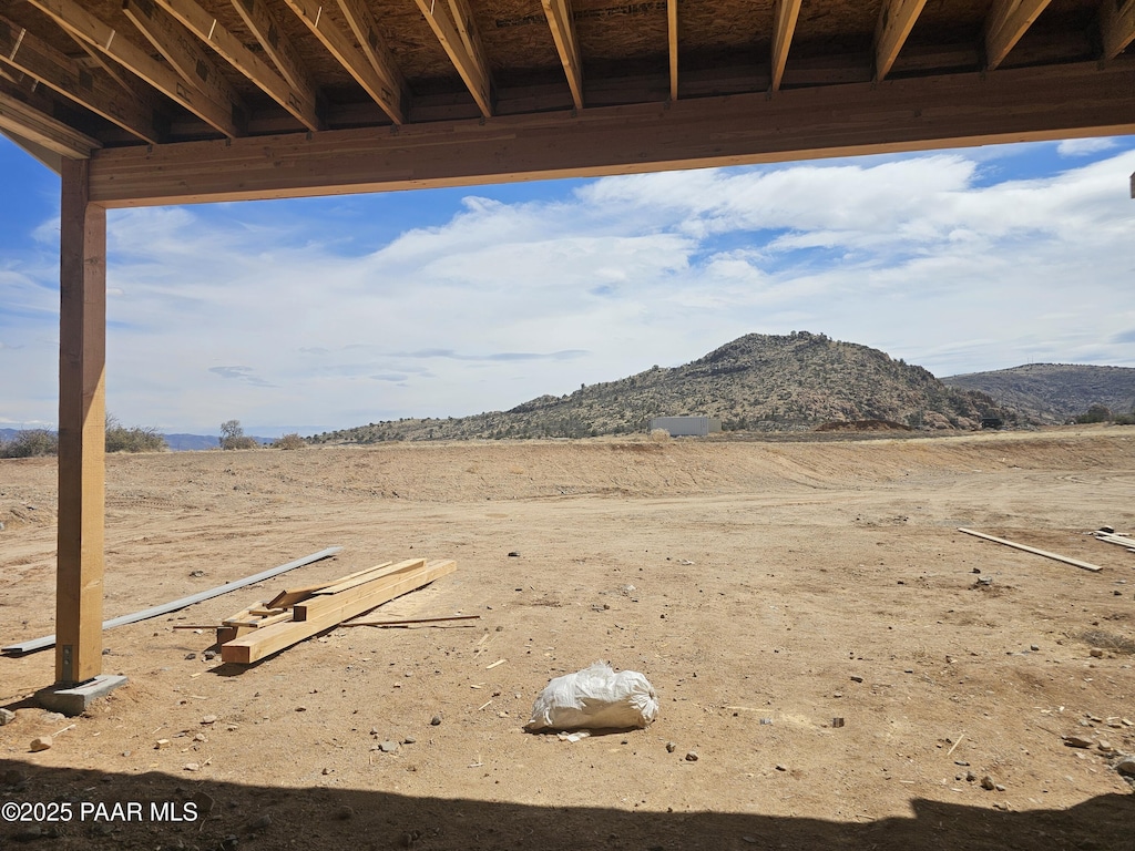 3733 Blazing Ore Trl, Prescott, AZ 86301 - view of yard featuring a mountain view