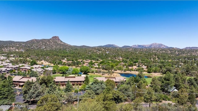 435 Fairway View Dr, Prescott, AZ 86303 - drone / aerial view of a water and mountain view
