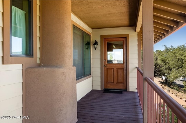 435 Fairway View Dr, Prescott, AZ 86303 - view of exterior entry with a balcony