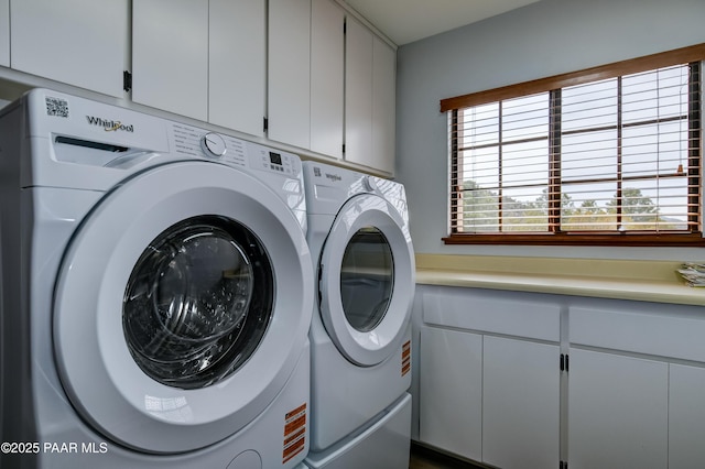 285 E Crestwood, Prescott, AZ 86303 - washroom with cabinet space and washer and clothes dryer