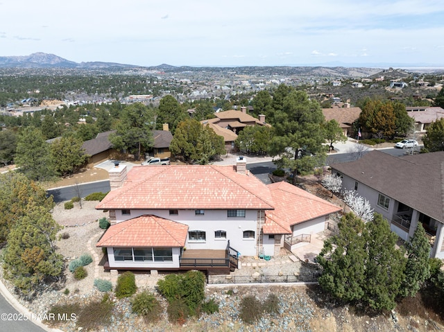 285 E Crestwood, Prescott, AZ 86303 - aerial view featuring a mountain view and a residential view
