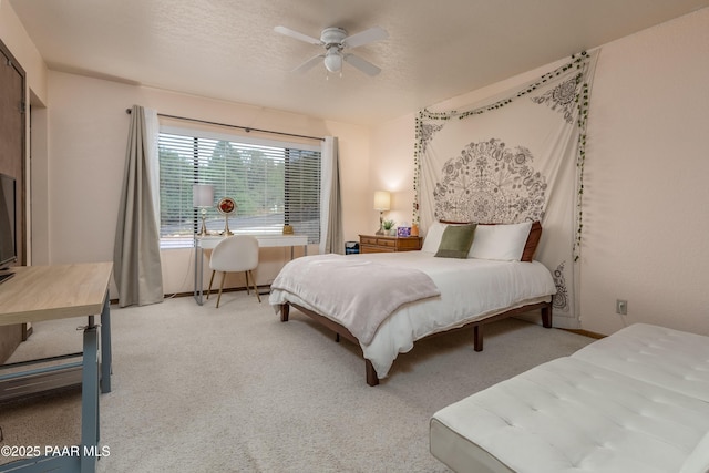 225 Sierra Rd, Sedona, AZ 86336 - carpeted bedroom featuring a ceiling fan
