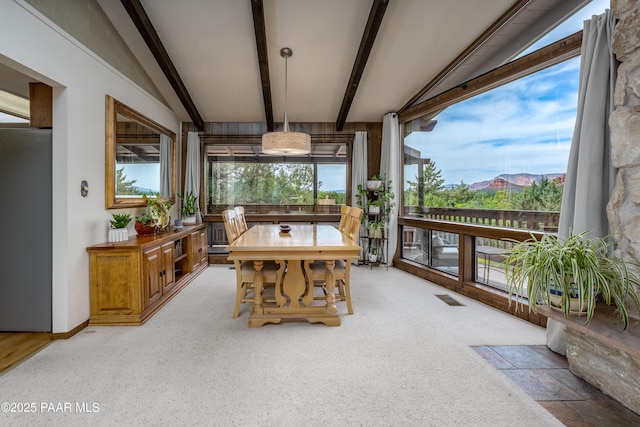 225 Sierra Rd, Sedona, AZ 86336 - dining area with light carpet