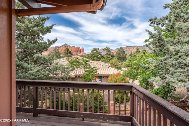 225 Sierra Rd, Sedona, AZ 86336 - balcony featuring a mountain view
