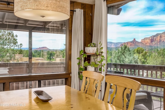 225 Sierra Rd, Sedona, AZ 86336 - dining room with a mountain view
