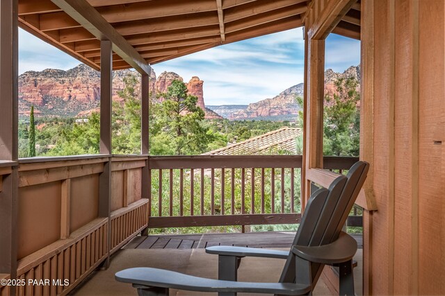 225 Sierra Rd, Sedona, AZ 86336 - balcony featuring a mountain view