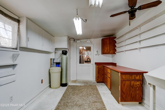 24585 N Catalina St, Paulden, AZ 86334 - kitchen featuring open shelves and a ceiling fan