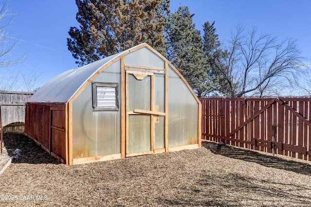 24585 N Catalina St, Paulden, AZ 86334 - view of greenhouse with a fenced backyard