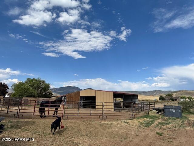 8183 N Blessing Ln, Prescott Valley, AZ 86315 - stable with a mountain view and a view of rural / pastoral area