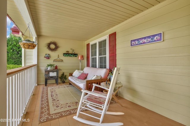 balcony with a porch