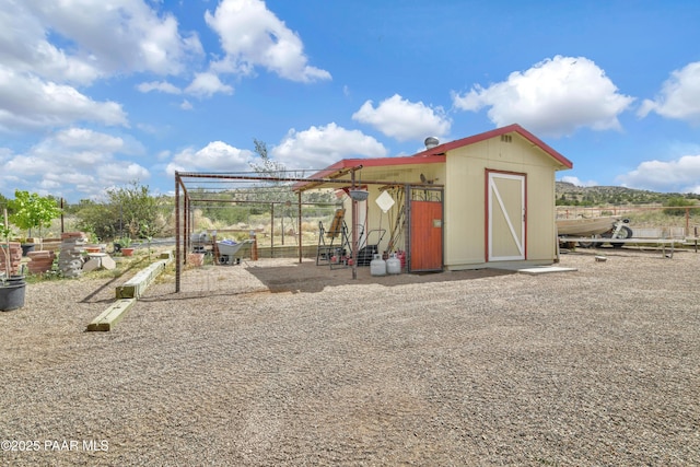 view of outbuilding featuring an outbuilding