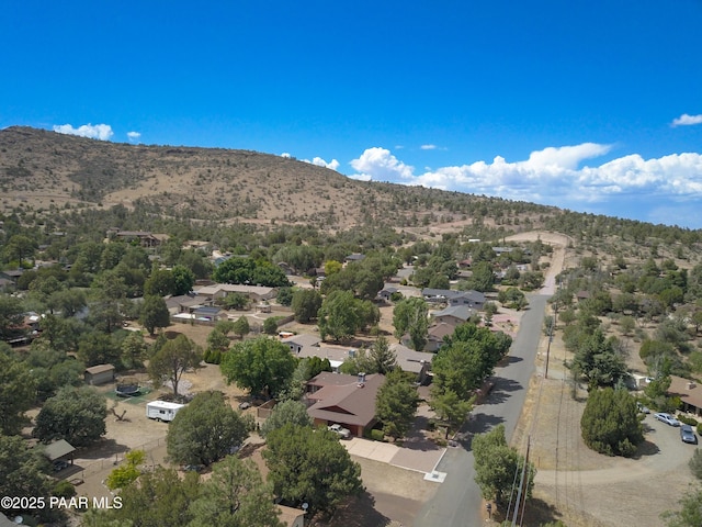 3035 Hozoni Rd, Prescott, AZ 86305 - aerial view of residential area with a mountain backdrop
