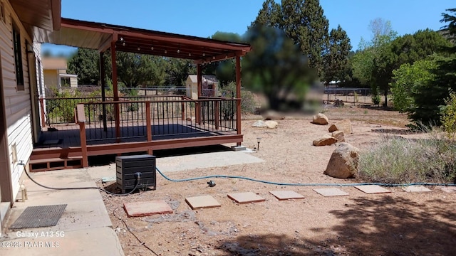 3035 Hozoni Rd, Prescott, AZ 86305 - view of yard featuring a wooden deck