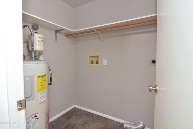 3035 Hozoni Rd, Prescott, AZ 86305 - laundry area featuring electric water heater, hookup for an electric dryer, and washer hookup