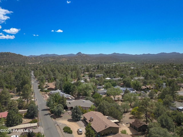 3035 Hozoni Rd, Prescott, AZ 86305 - drone / aerial view of a mountainous background and a forest