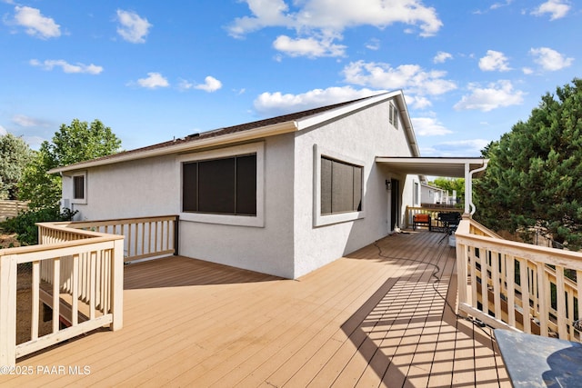 4714 N Sheridan Ln, Prescott Valley, AZ 86314 - view of wooden terrace