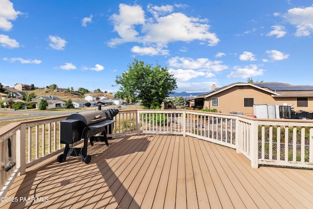4714 N Sheridan Ln, Prescott Valley, AZ 86314 - deck with a residential view and a grill
