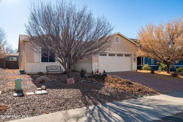 view of front of house featuring a garage