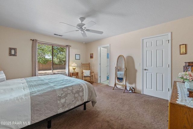 4034 N Sheridan Ln, Prescott Valley, AZ 86314 - carpeted bedroom with ceiling fan