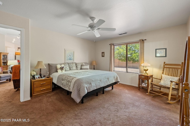 4034 N Sheridan Ln, Prescott Valley, AZ 86314 - bedroom featuring carpet flooring and a ceiling fan