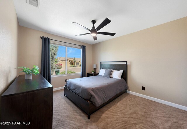 26647 N 43rd St, Cave Creek, AZ 85331 - carpeted bedroom with baseboards and ceiling fan
