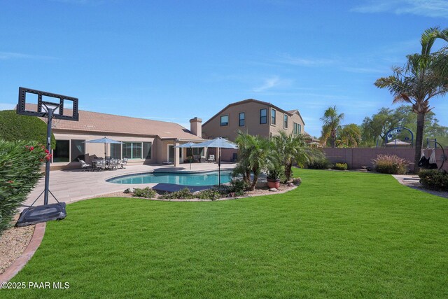 26647 N 43rd St, Cave Creek, AZ 85331 - view of pool featuring a fenced backyard and a patio area