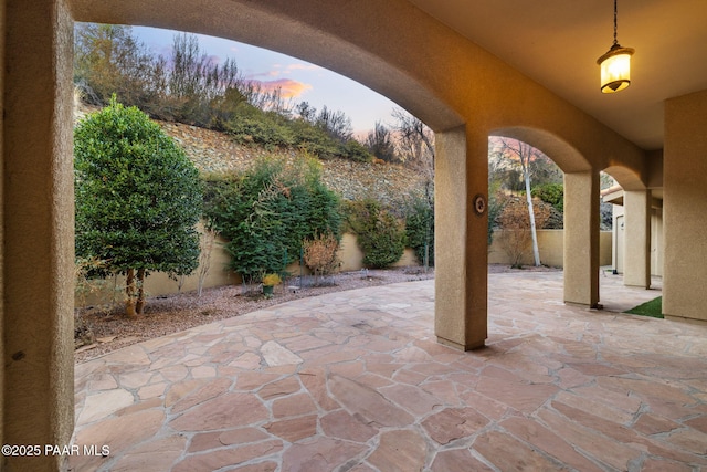 view of patio / terrace featuring a fenced backyard