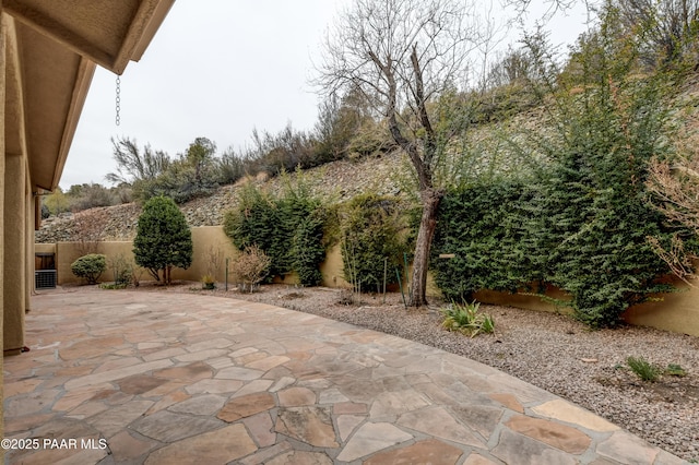 view of patio / terrace featuring a fenced backyard