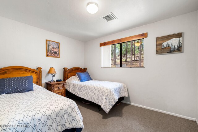 bedroom with carpet floors