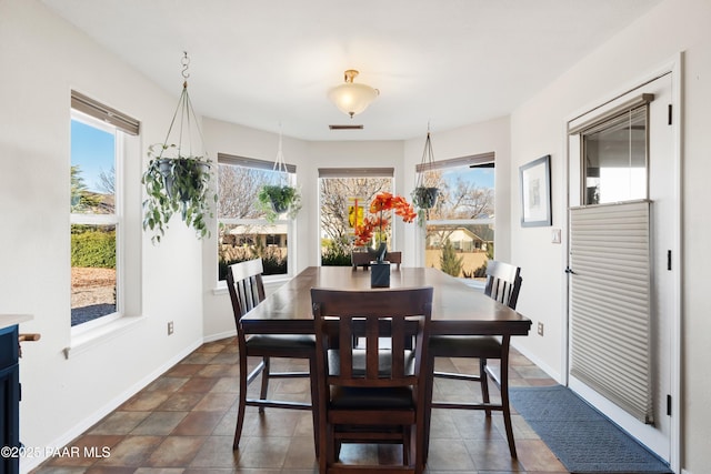 view of dining space