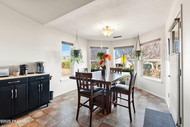 view of dining room