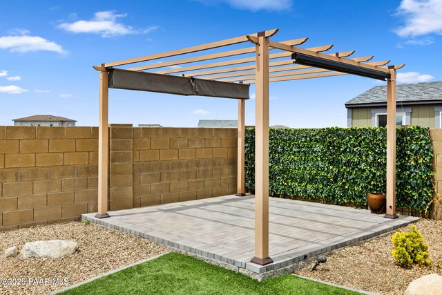 5357 Crescent Edge Dr, Prescott, AZ 86301 - view of patio / terrace with fence and a pergola